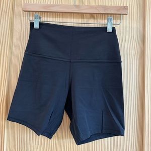 lululemon align shorts 6”, size 6, black